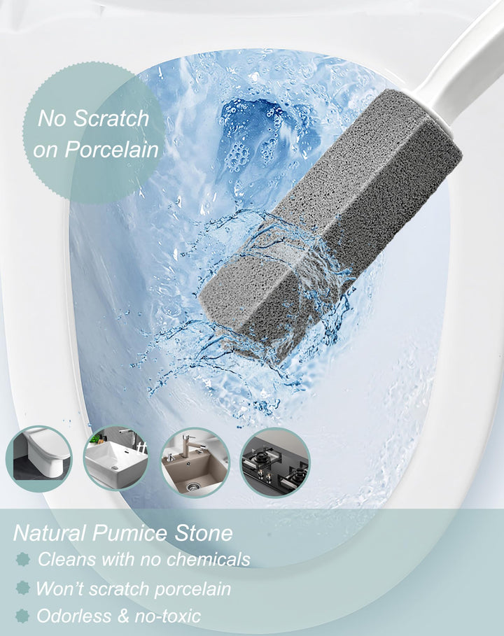 Comfun Pumice Stone Toilet Brush for Cleaning Toilet Bo