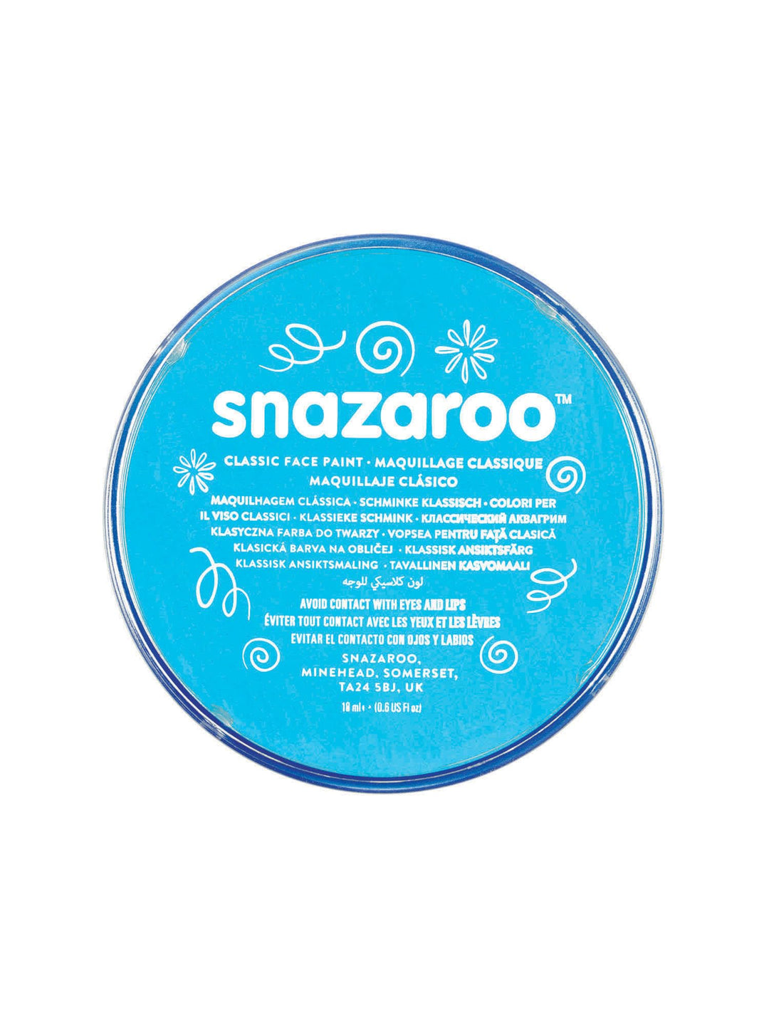 Classic Face and Body Paint, 18.8g (0.66-oz) Pot, Turquoise