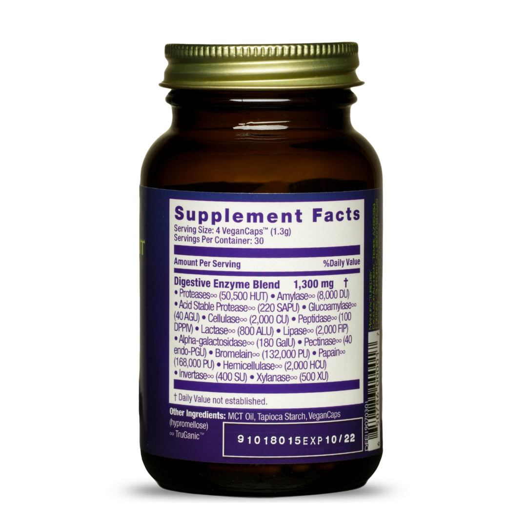 Digestion Enhancement Enzymes - 120 Vegan Capsules