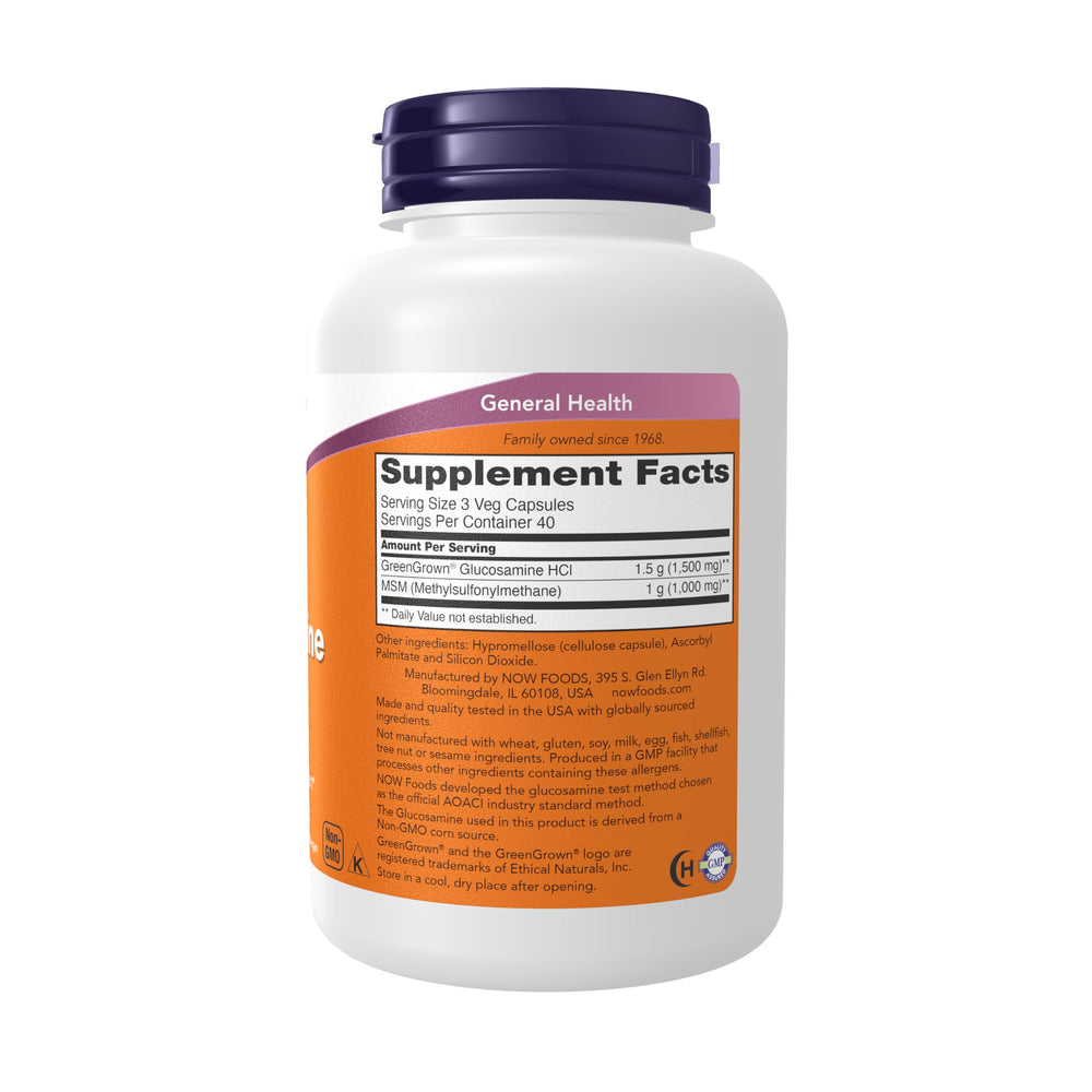 NOW Foods Supplements, Glucosamine & MSM (GreenGrow