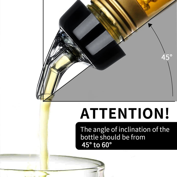 Automatic Measured Bottle Pourer - Quick Shot Spirit Measure Pourer Drinks Wine Cocktail Dispenser Home Bar Tools - 1oz/30ml (4 pack)