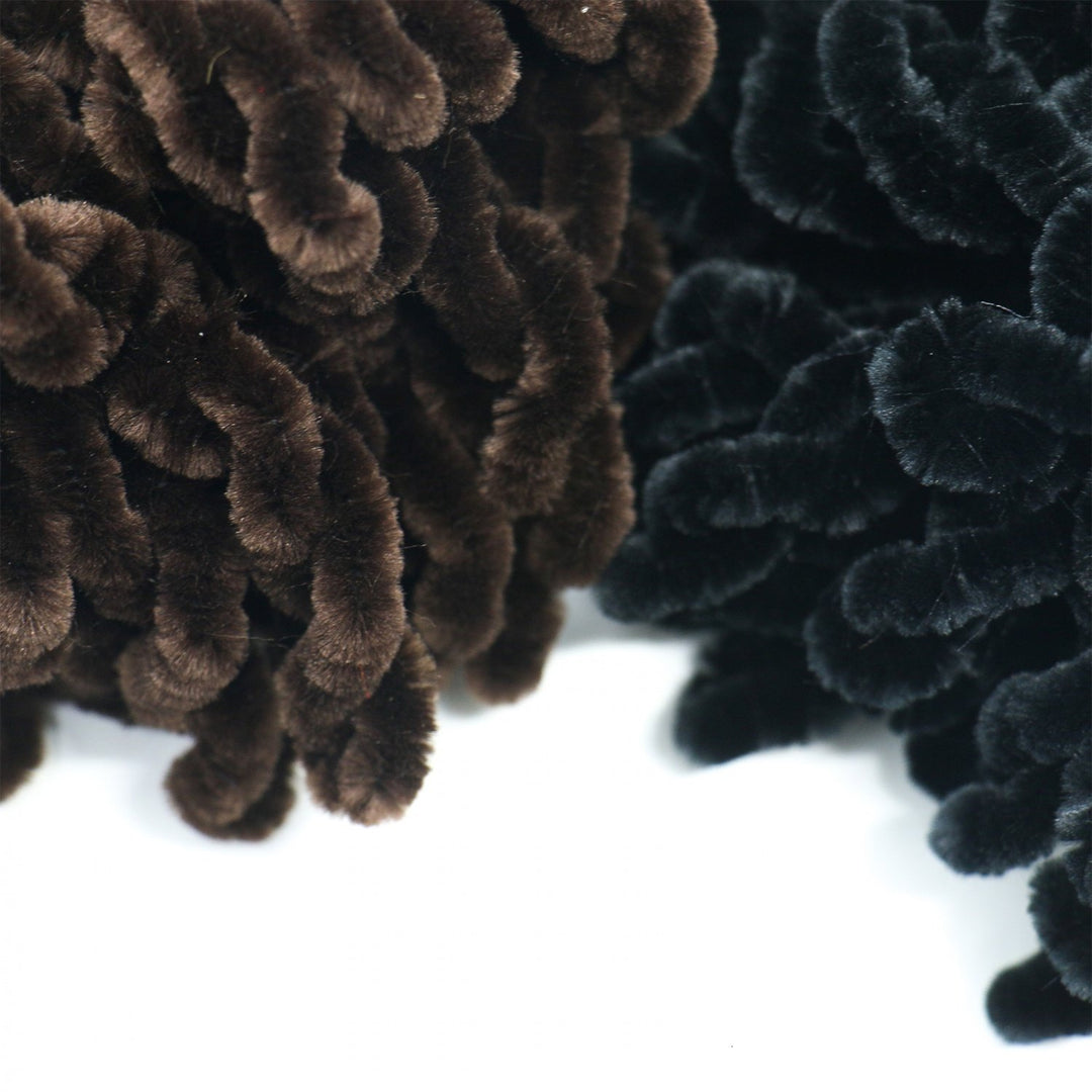 2Pack Volumising Scrunchie Big Hair Tie Ring Hijab Volumizer Khaleeji Headwear,Dark Coffer &amp; Black