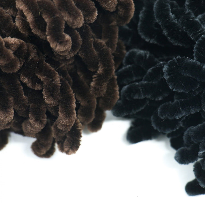 2Pack Volumising Scrunchie Big Hair Tie Ring Hijab Volumizer Khaleeji Headwear,Dark Coffer &amp; Black