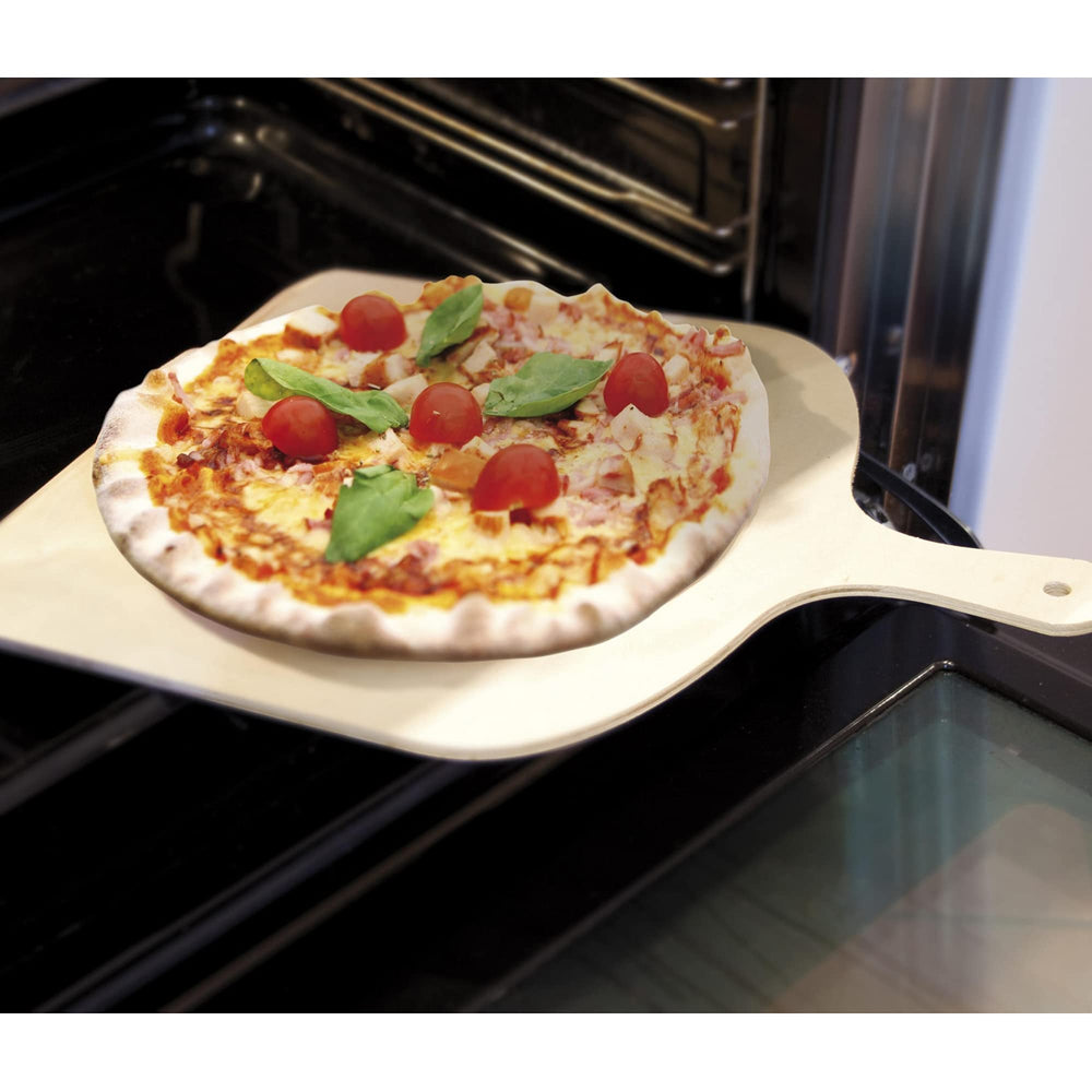 Birchwood Pizza Peel, 16 by 12-Inch,Silver/Brown