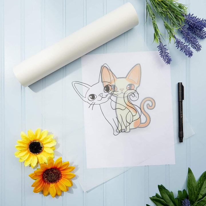 White Tracing Paper Roll for Art and DIY Crafts (12 x 50 Yards)