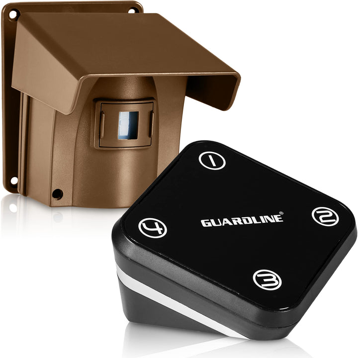 1320 Foot Long Range Wireless Driveway Alarm [1 Motion Detector Alarm Sensor &amp; 1 Receiver] Weatherproof Outdoor Security Alert System for Home &amp; Property
