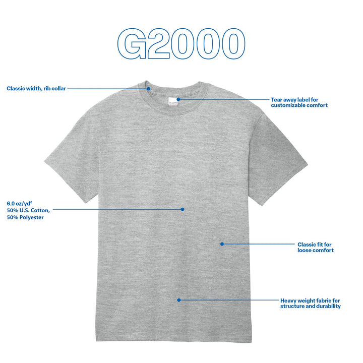 Gildan Adult Ultra Cotton T-Shirt, Style G2000, Multipa