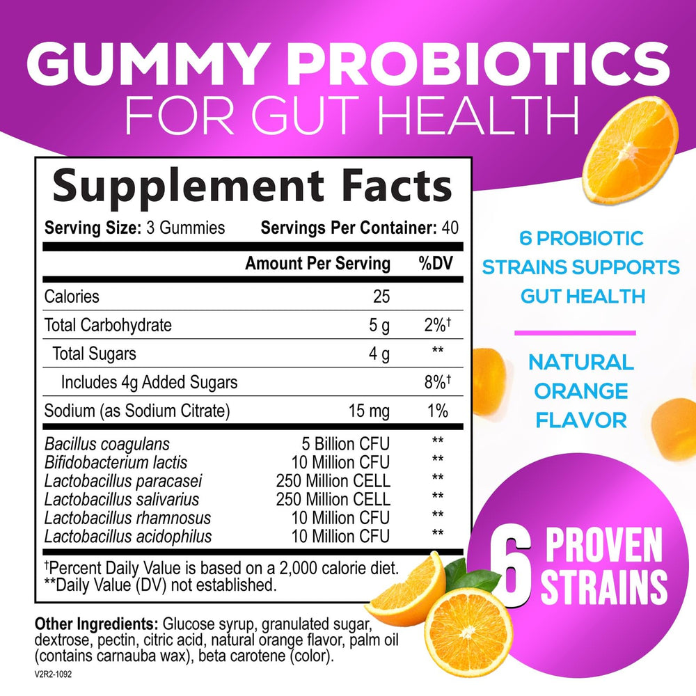 Probiotic Gummies for Women, Men & Teens - 5 Billio