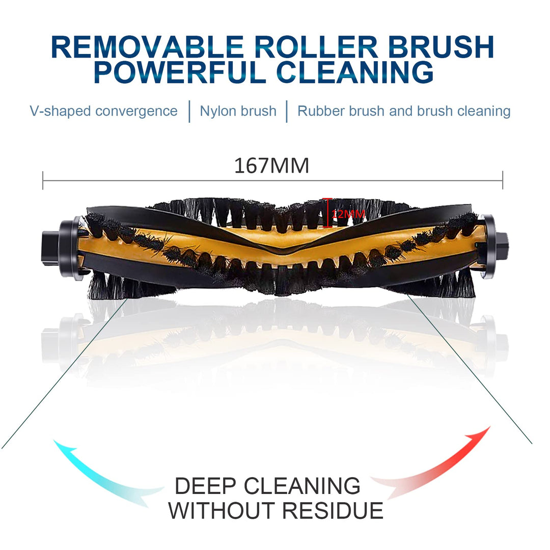 2-Packs Rolling Main Brushes Parts Replacement for ECOVACS DEEBOT N79 N79S DN620, DN622 Accessories Robotic Vacuum Cleaner, Sweeping Robot Accessories -2Main Brushs