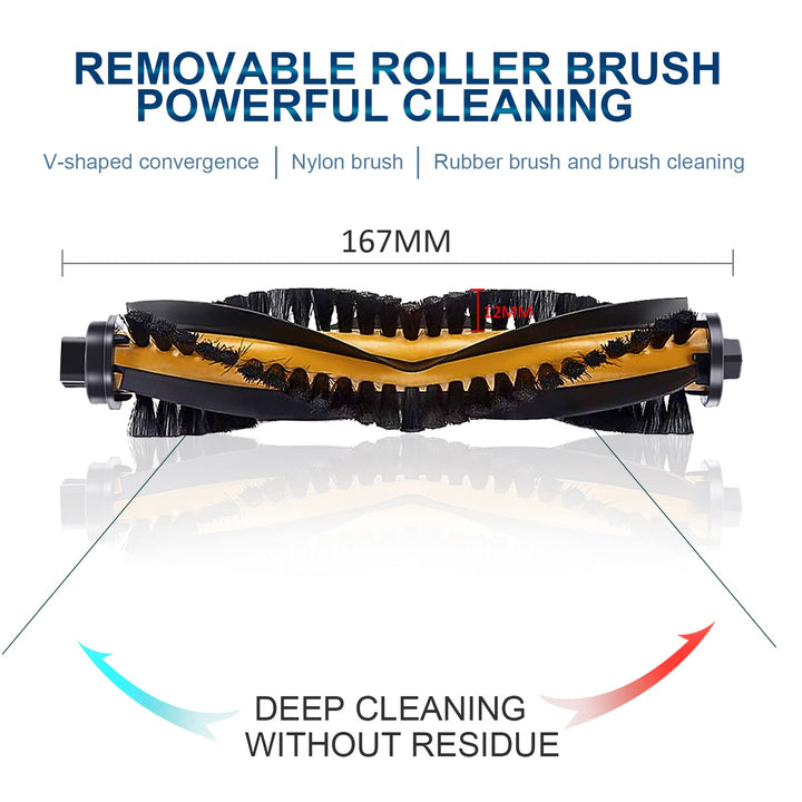 2-Packs Rolling Main Brushes Parts Replacement for ECOVACS DEEBOT N79 N79S DN620, DN622 Accessories Robotic Vacuum Cleaner, Sweeping Robot Accessories -2Main Brushs