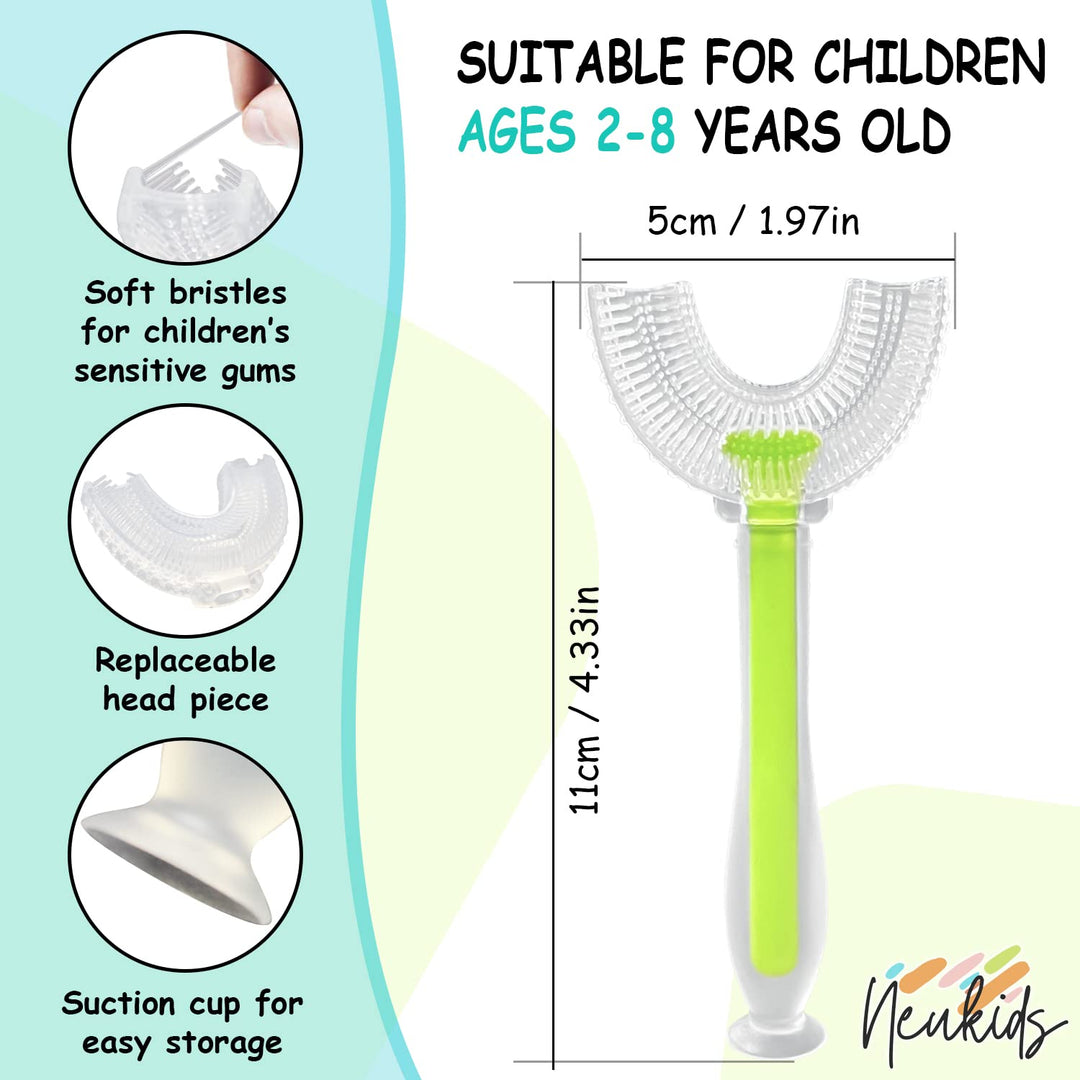 Kids U Shaped Toothbrush - 360 U-Shaped Toothbrush for 