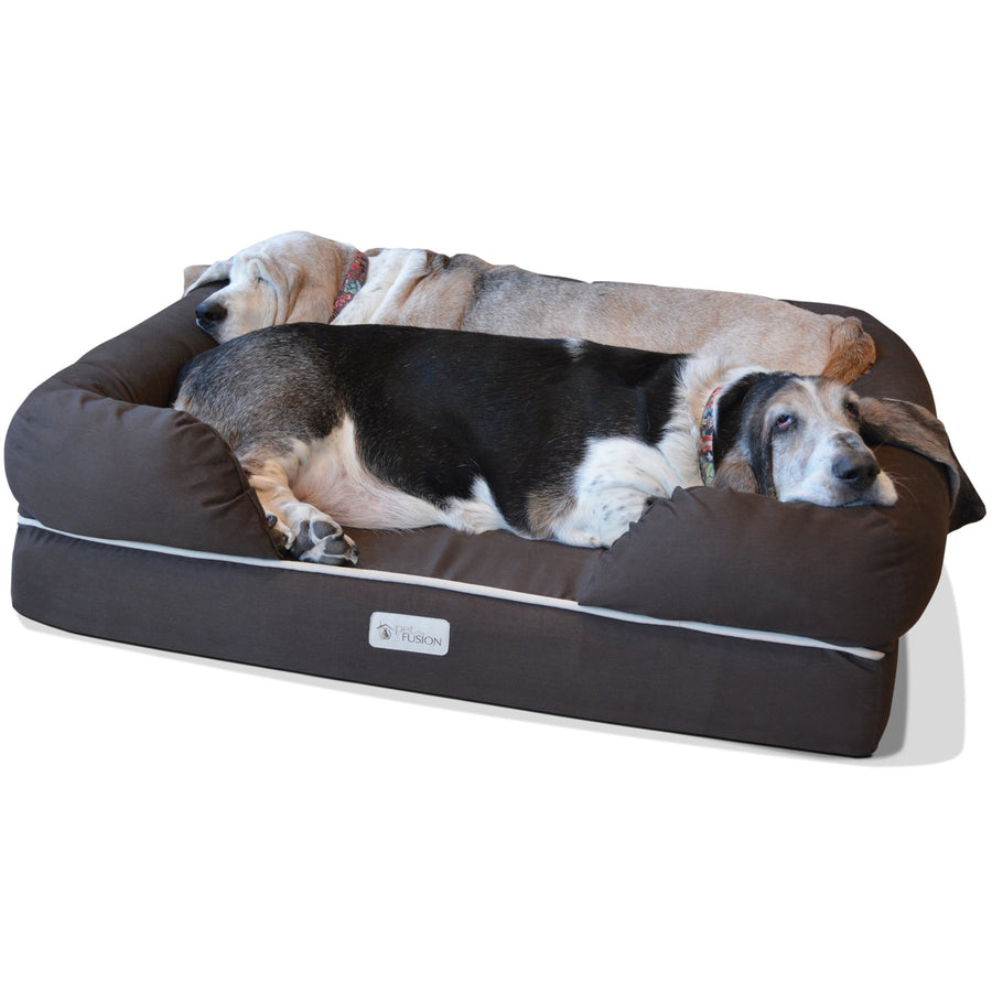 Ultimate Dog Bed, Orthopedic Memory Foam, Multiple Sizes and Colors, Medium Firmness Pillow, Waterproof Liner, YKK Zippers, Breathable 35% Cotton Cover