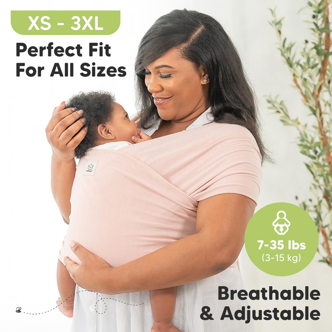 Baby Wrap Carrier - All in 1 Stretchy Baby Sling - Baby Carrier Sling - Baby Carrier Wraps - Baby Carriers for Newborn, Infant - Baby Holder Straps - Baby Slings - Baby Sling Wrap (Royal Purple)