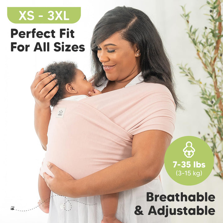 Baby Wrap Carrier - All in 1 Stretchy Baby Sling - Baby Carrier Sling - Baby Carrier Wraps - Baby Carriers for Newborn, Infant - Baby Holder Straps - Baby Slings - Baby Sling Wrap (Royal Purple)