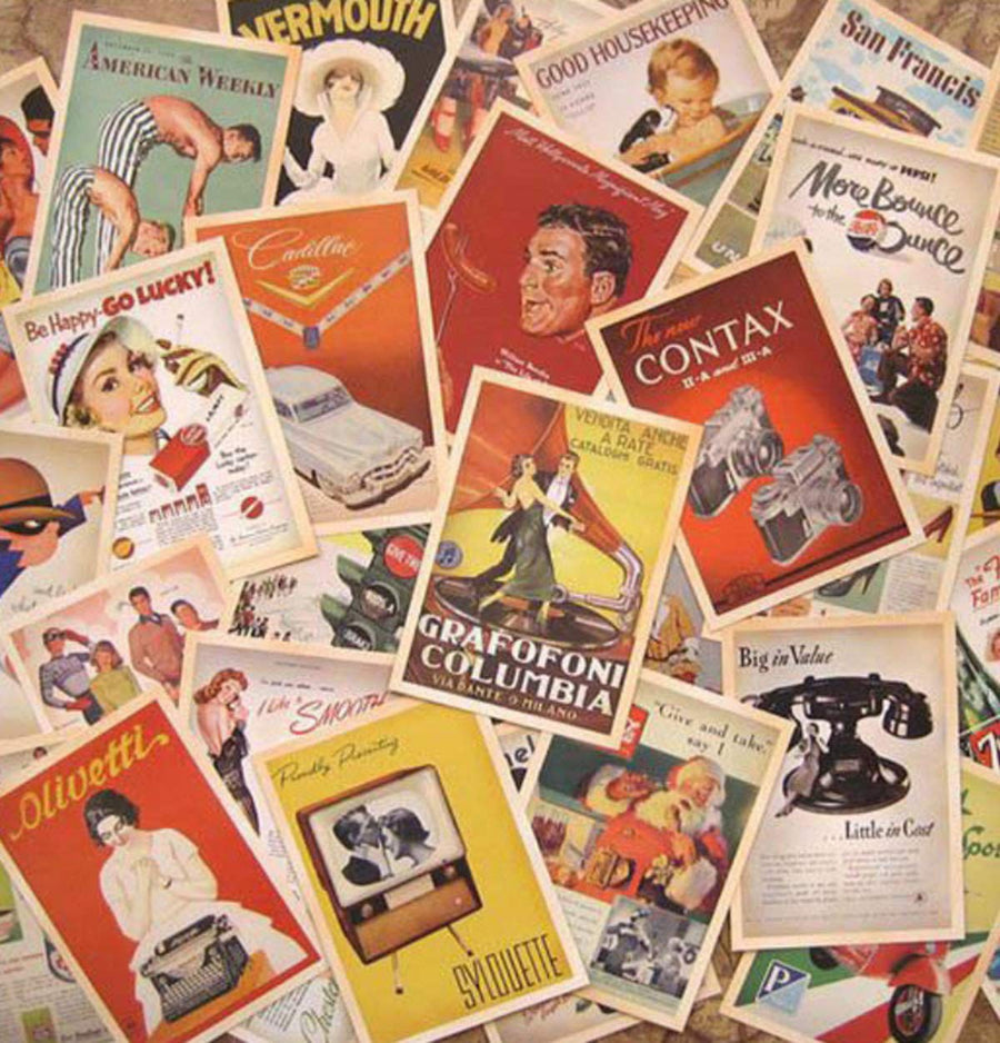 64 Pcs 2 Set Vintage Retro Old Travel Postcards for Worth Collecting, Collectable Vintage Postcards Bulk Pack