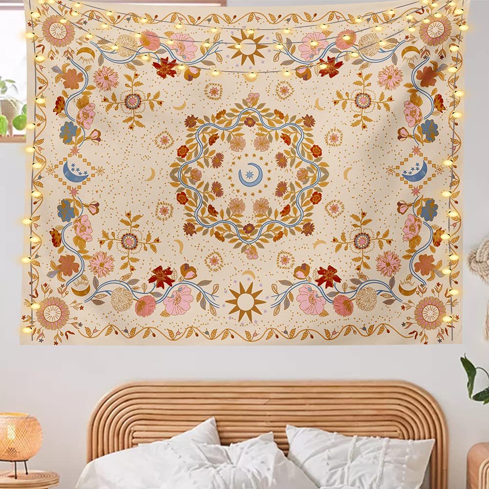 TTYQXZ Wall Tapestry Bohemian - Floral Vine Tapestry Wa