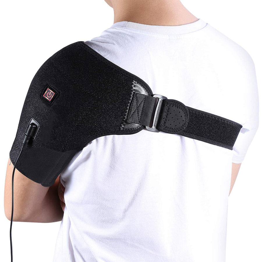 DOACT Shoulder Heating Pad, Adjustable Heat Shoulder Brace with Hot and Cold Therapy for Frozen Shoulder, Bursitis, Tendinitis, Strain, Stiff, Soreness Fits Men and Women