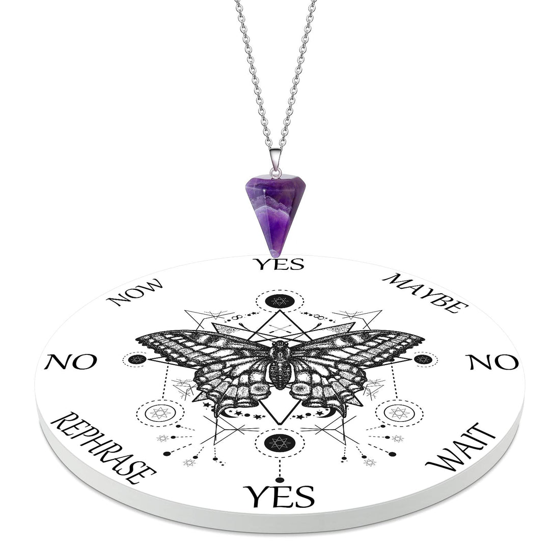 Butterfly Board Dowsing Divination Pendulum Witchcraft 