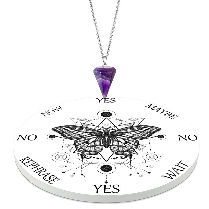 Butterfly Board Dowsing Divination Pendulum Witchcraft 