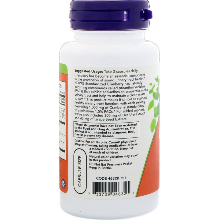 Now Foods Standardized Cranberry 90 Vcaps