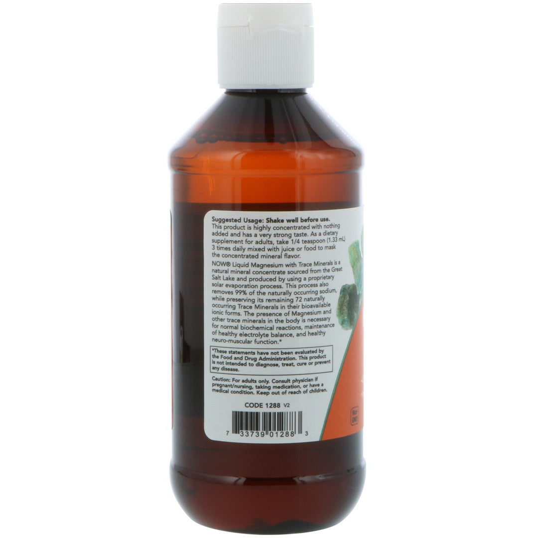 NOW Supplements, Liquid Magnesium with Trace Mineral, N