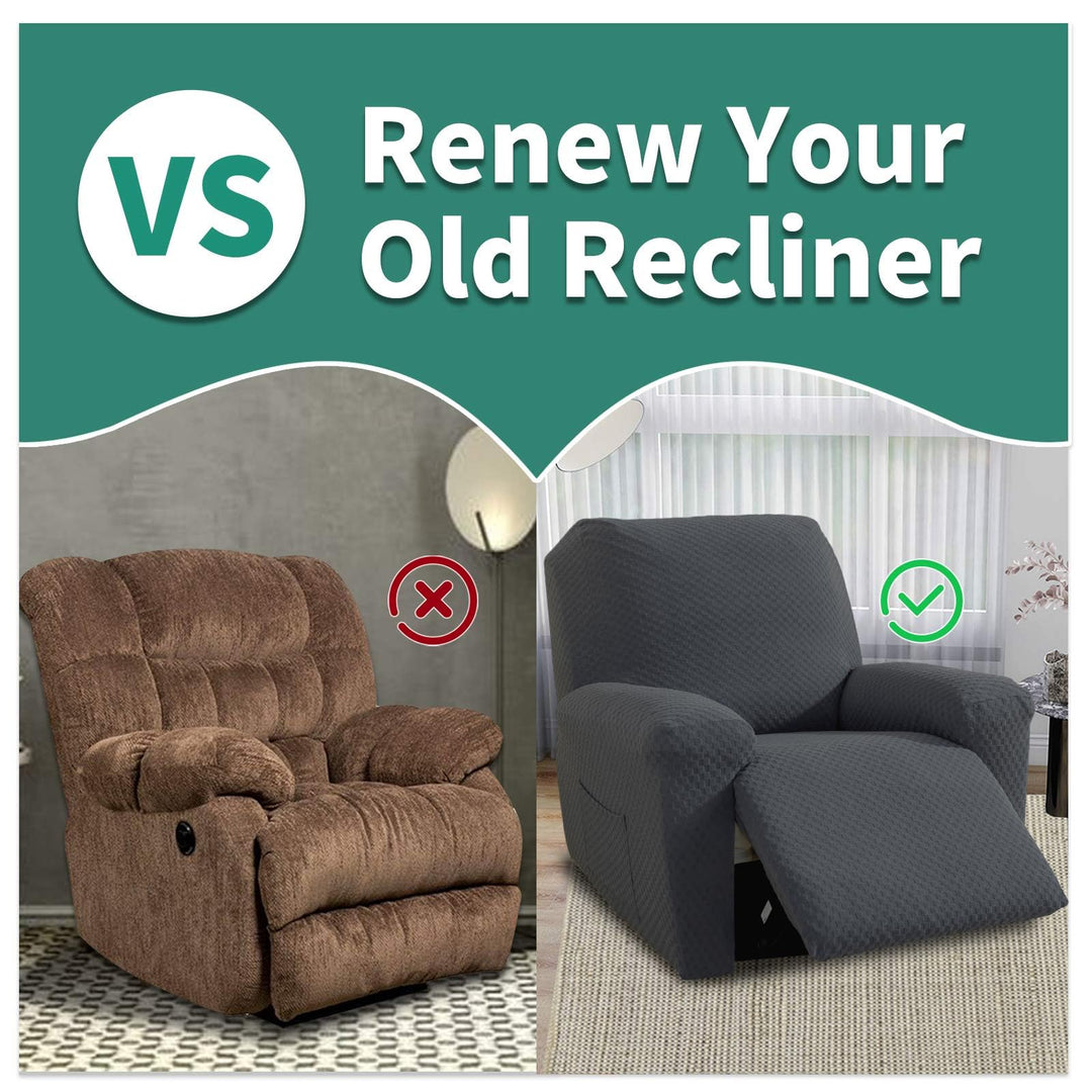 YEMYHOM 4 Pieces Stretch Recliner Slipcover Latest Jacq