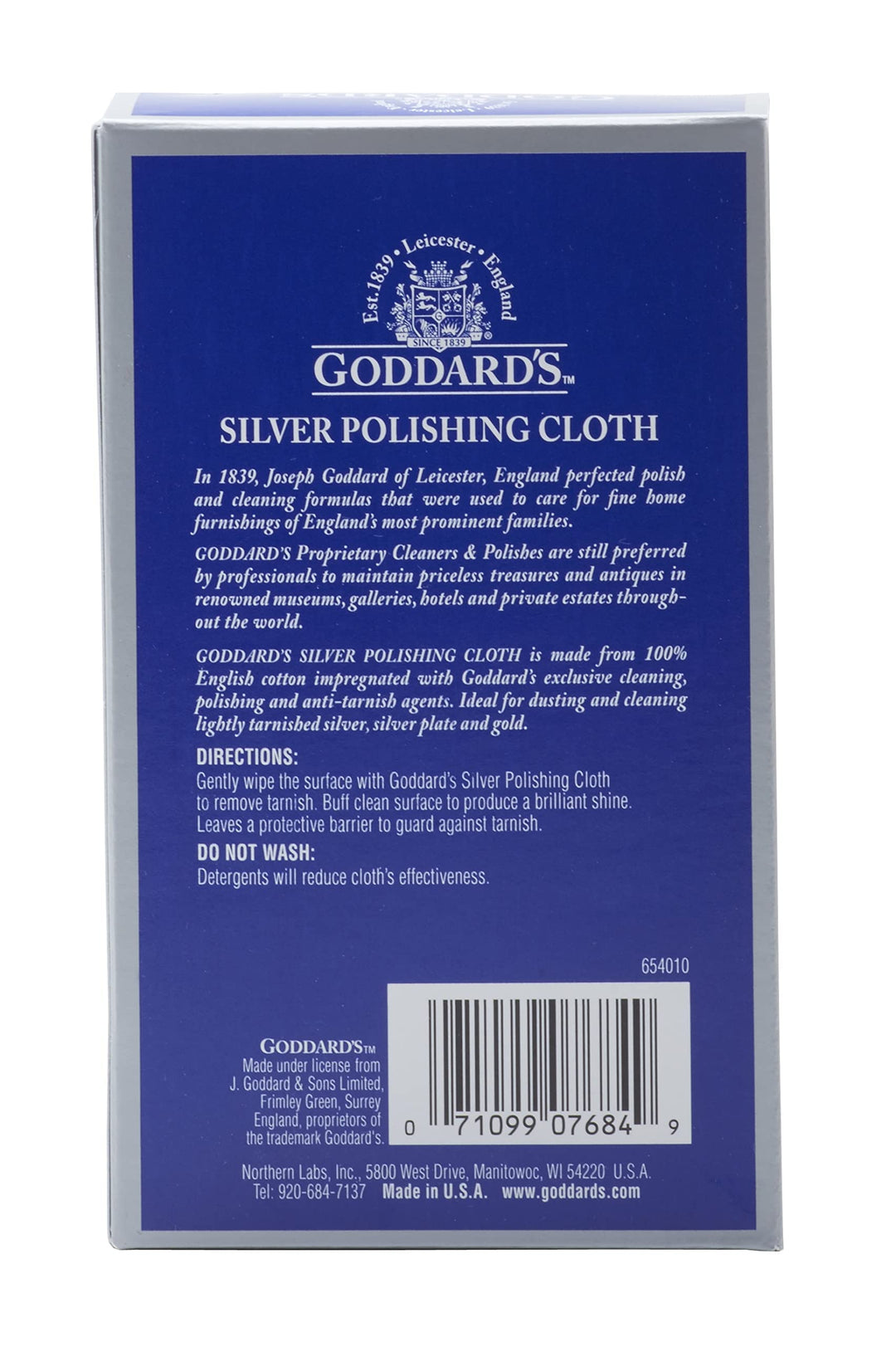Goddard&#39;s Cotton Silver Polishing Cloth for Cle