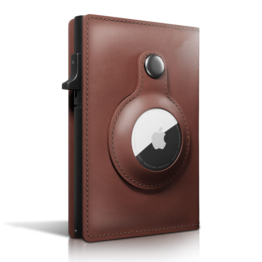 ANOVUS AirTag Wallet (Brown) | Trackable Wallet with Ai