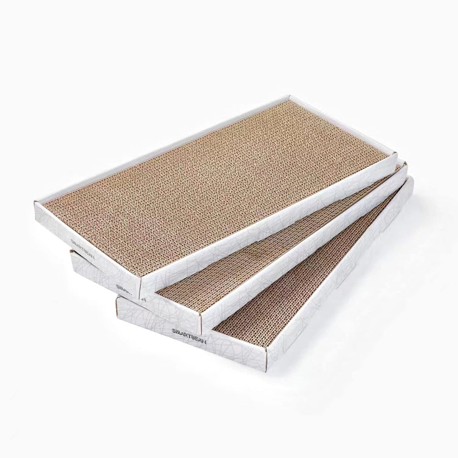 Cardboard Scratcher Pad Scratching Post:Smartbean 3PCS Cat Cardboard,Cat Scratch Pad,Cat Post,Double-Sided Design for Double Life…