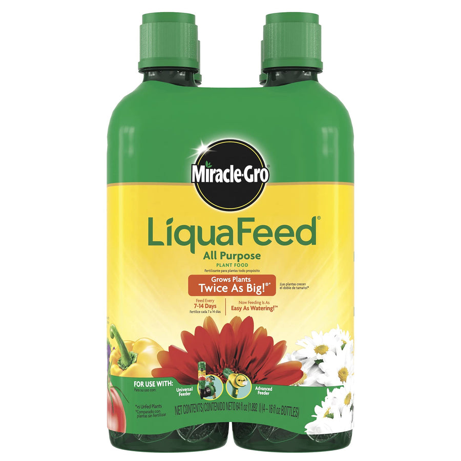 LiquaFeed All Purpose Plant Food Refill, For In-Ground and Container Plants, 16 oz., 4-Pack
