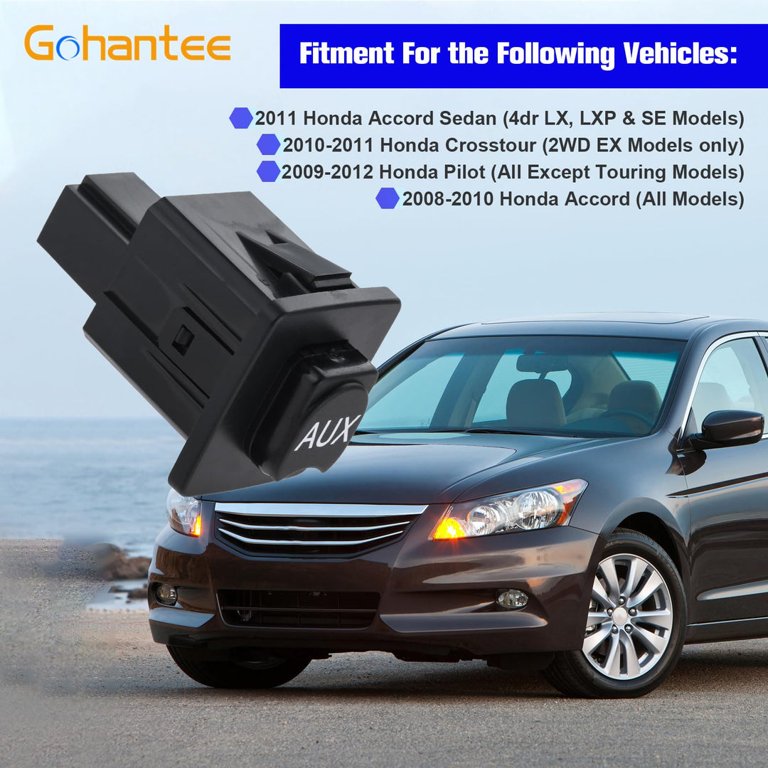 Auxiliary Input Jack Accord Aux Port Replacement for Ho