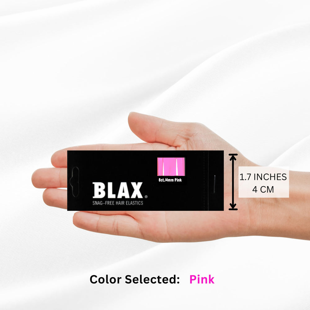 PINK 4mm Snag Free Hair Elastics 8 pcs, 2 pack, Value Pack......