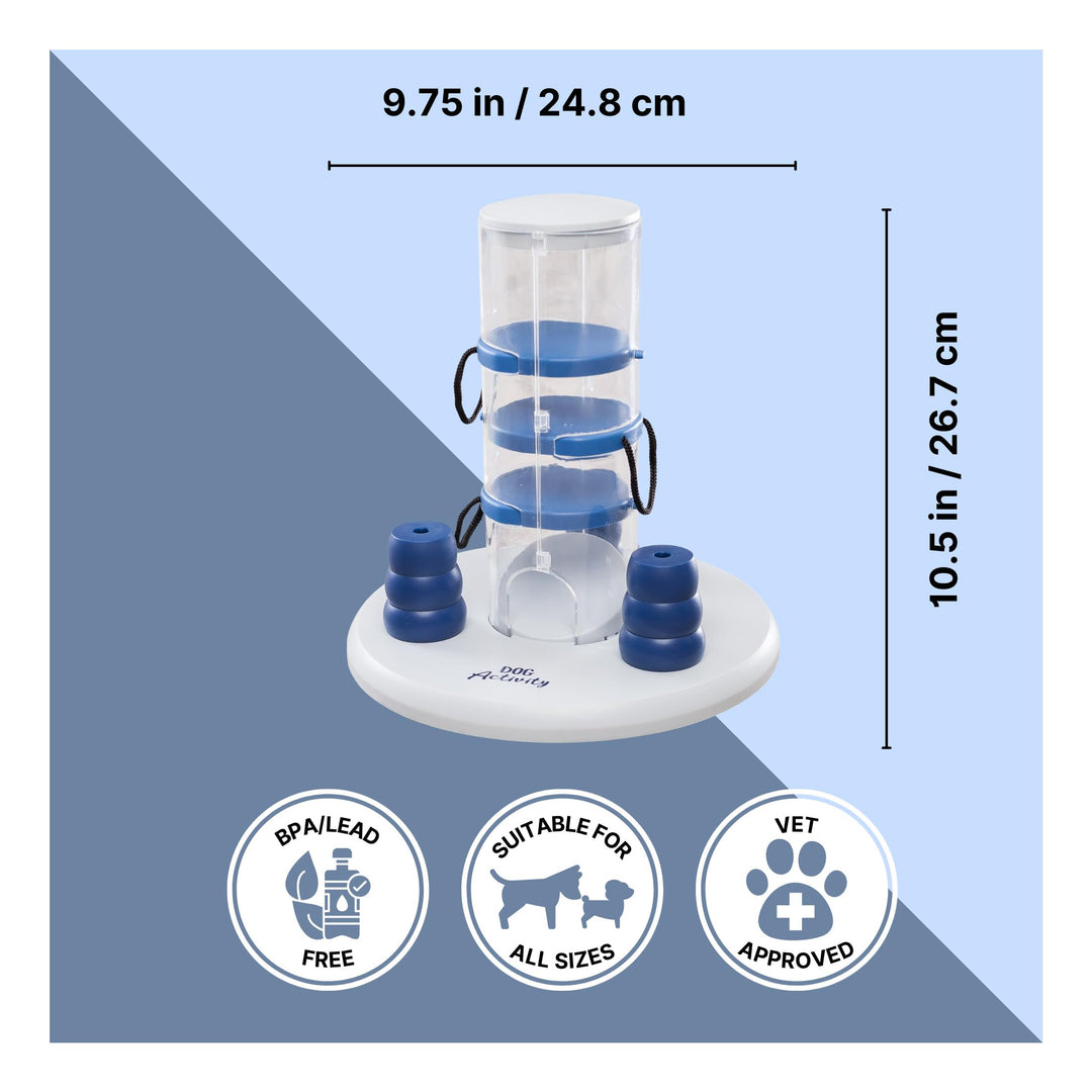 Gambling Tower Strategy Game, Intermediate Dog Puzzle Toy, Level 2 Activity, Treat Puzzle, Interactive Play, Enrichment