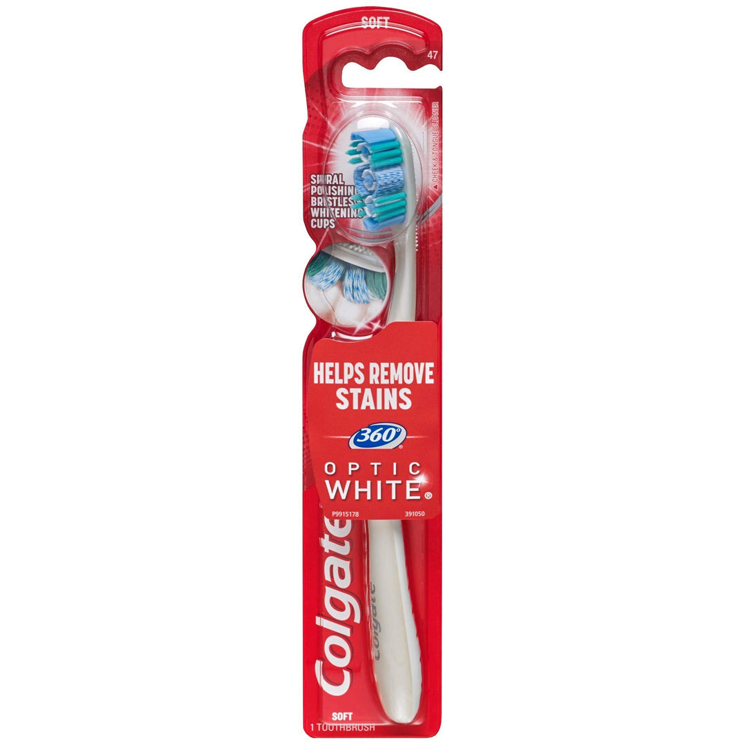Soft , Pack 1 : Colgate 360 Optic White Full Head Tooth