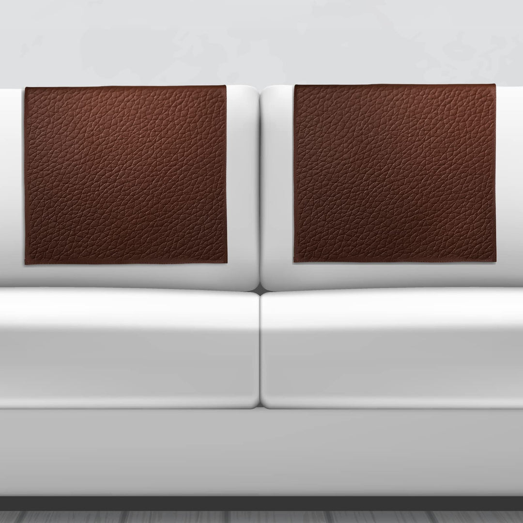 2 Pcs Leather Recliner Chair Headrest Cover Faux Leathe