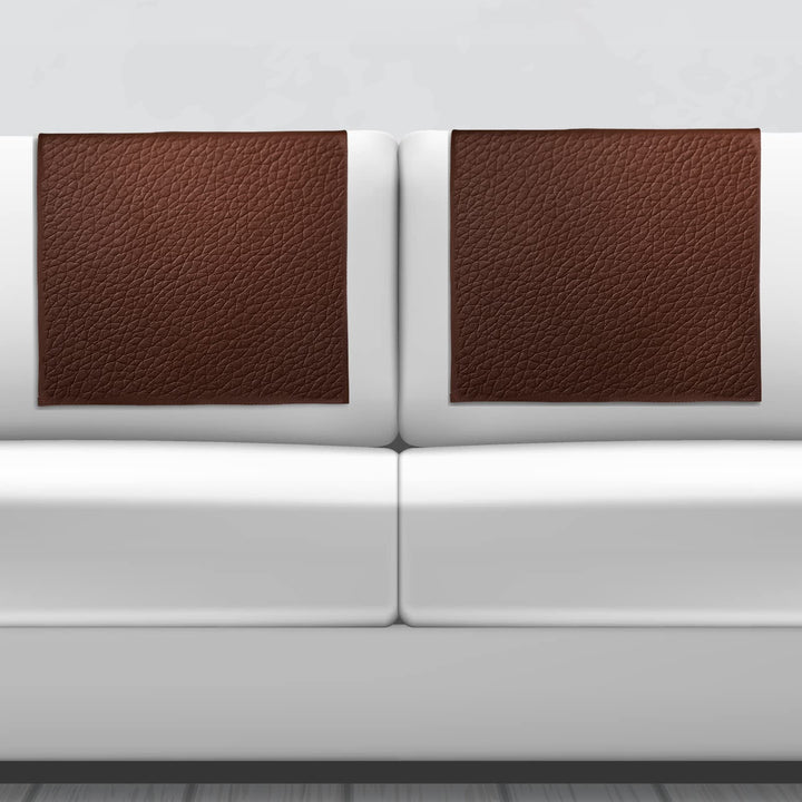 2 Pcs Leather Recliner Chair Headrest Cover Faux Leathe