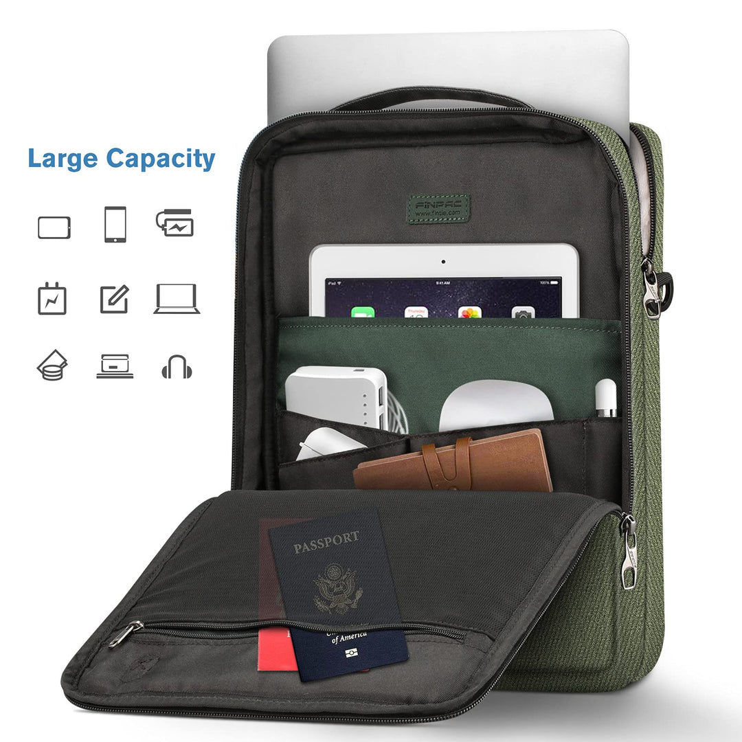 FINPAC Laptop Shoulder Bag for 14-inch MacBook Pro M3/M