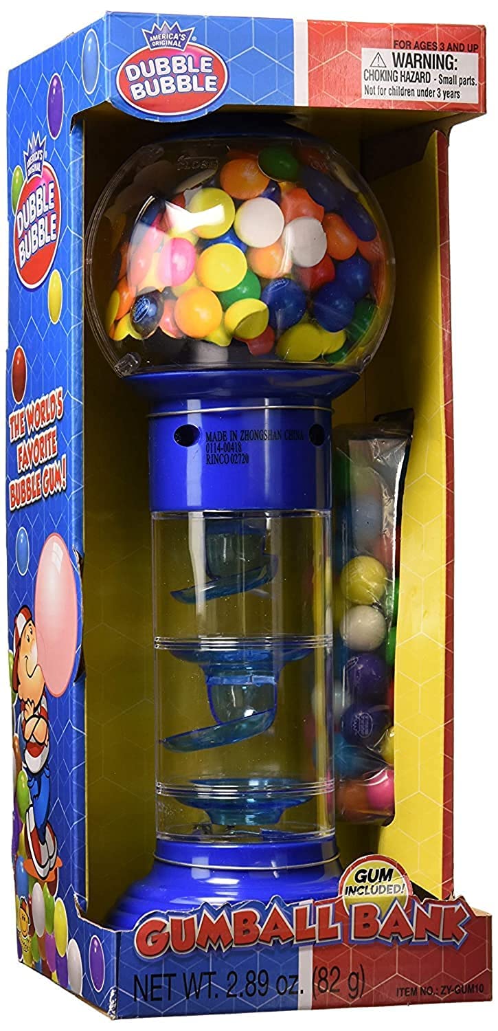 10.5 Inch Spiral Fun Gumball Bank | Colors May Vary | One Piece