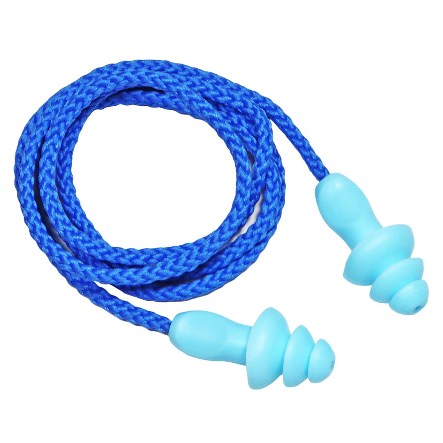 25 Pairs Corded Ear Plugs Soft Silicone Reusable Earplu