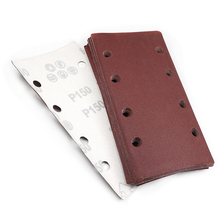 150 Grit Sanding Sheet Sander Sandpaper Hook and Loop Pads 8 Hole 15pcs