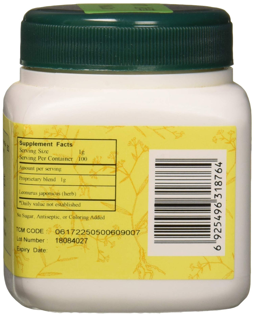E-Fong Yi Mu Cao - Chinese Motherwort Aboveground Parts, 100 Gram