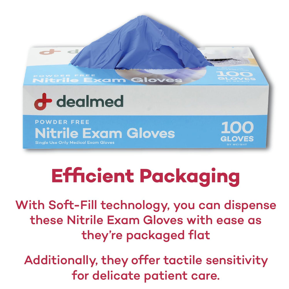 Dealmed Medical Exam Gloves ââ‚¬â€œ 100 Count Large Nit