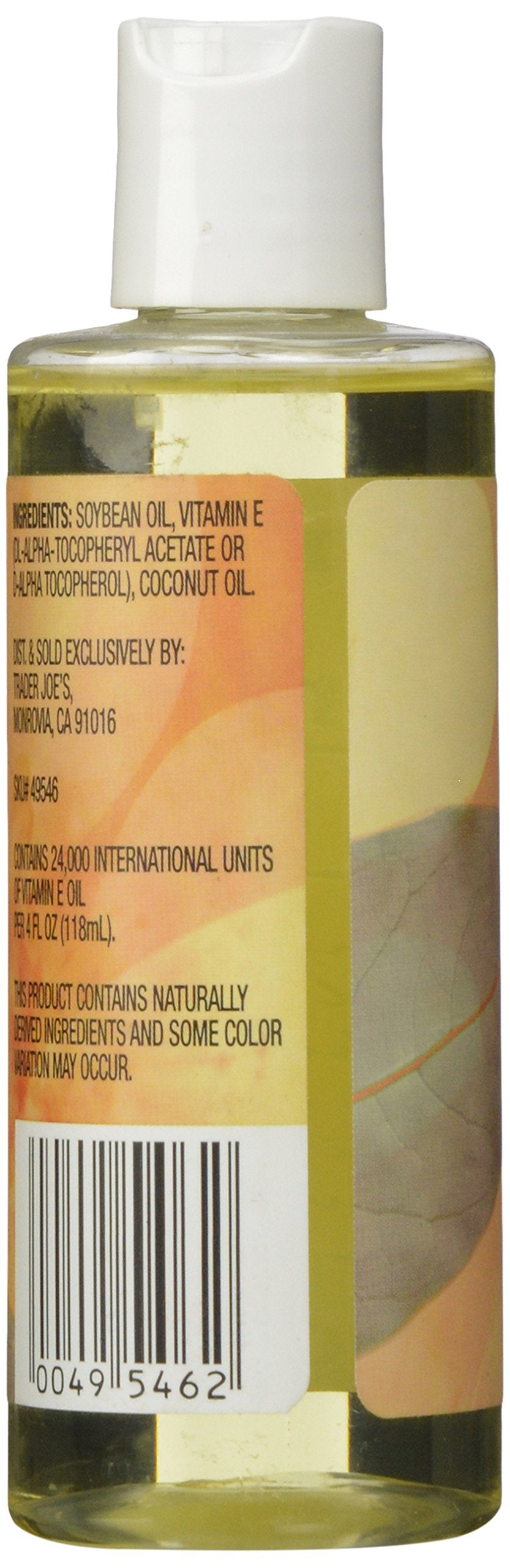 4 oz, Pack of 1 : Trader Joe&#39;s Vitamin Oil E, 4 Ounce