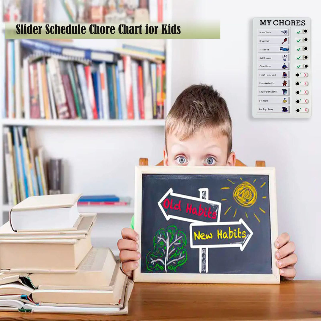 Chore Chart Memo Checklist Board Daily to Do List Planner Check for Kids Adults Multiple Items and Form Good Habit (My Chores)