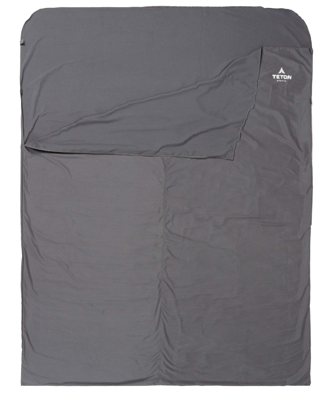 Mammoth Cotton Sleeping Bag Liner; A Clean Sheet Set Anywhere You Go; Perfect for Travel, Camping, and Anytime You’re Away from Home Overnight; Machine Washable , Black, 91 x 58