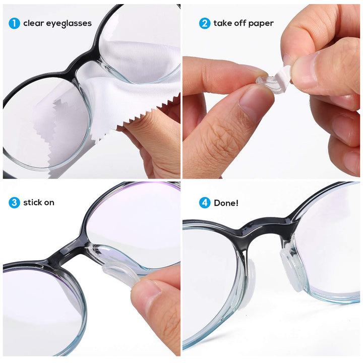 SMARTTOP 10PAIRS Air Chamber Anti-Slip Eyeglasses Nose 