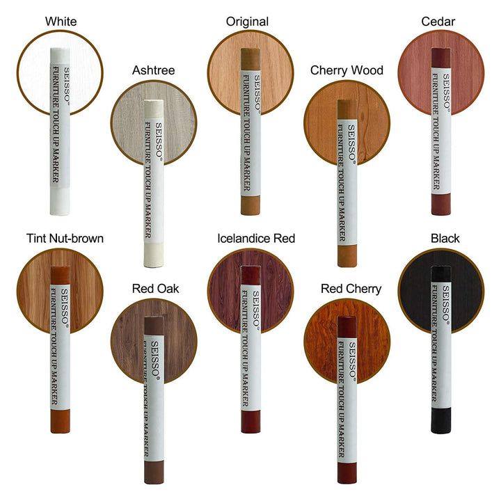 SEISSO Wood Filler Sticks, Furniture Wax Crayons for Sc