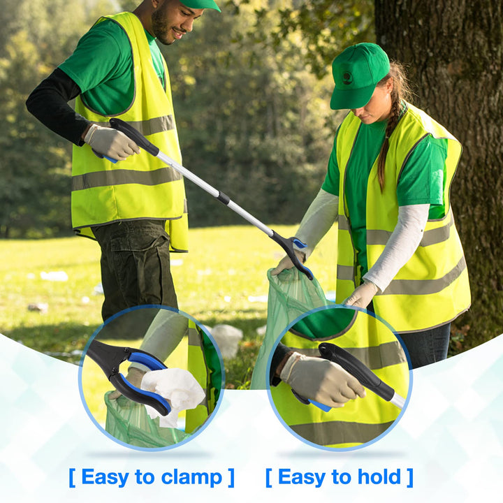 2024 Upgraded Reacher Grabber Pickup Tool, 32 Long Grabber Reacher Tool with Magnetic Tip, Trash Picker for Elderly Grab It Reaching Tool, Garbage Picker Upper, Litter Pick Up Grab Claw Grabber Stick