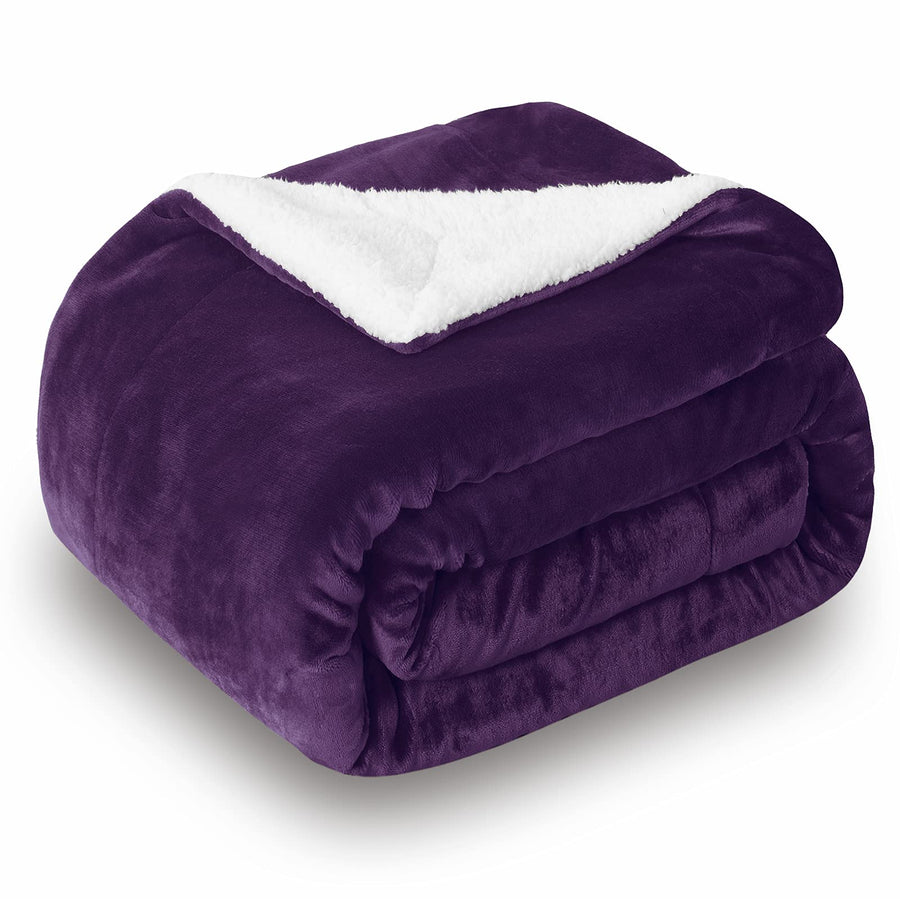 SOCHOW Sherpa Fleece Throw Blanket, Double-Sided Super 