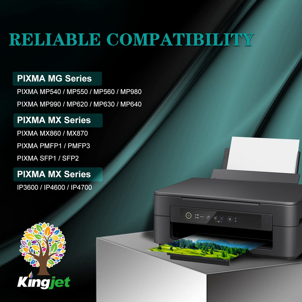 Compatible for Canon 220 Black Ink Cartridge Replacement for PGI-220 PGI220 Work with PIXMA MP560 MP620 MP620B MP640 MP980 MP990 MX860 IP3600 IP4600 IP4700 Printer, 5 Pack for 220 XL Black Ink